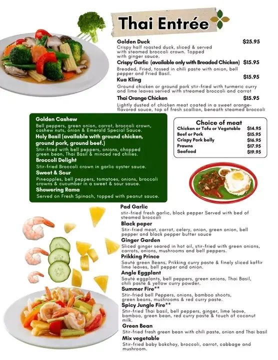 Thai Entrees
